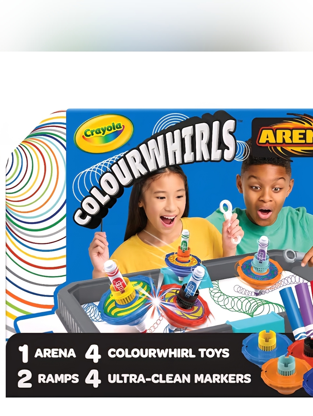 Crayola ColourWhirls Arena Spinner Playset, ages 6+, new/sealed - Picture 2 of 7